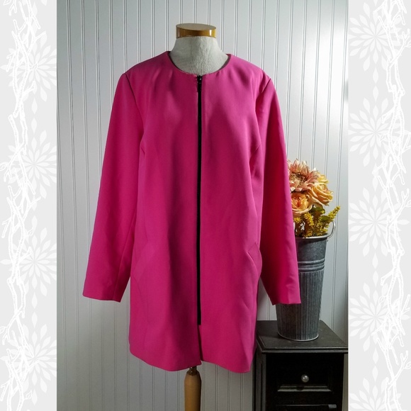 | dalia | pink modern duster coat - Picture 1 of 7